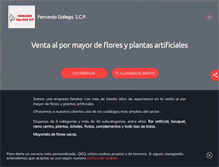 Tablet Screenshot of floresfernandogallego.com